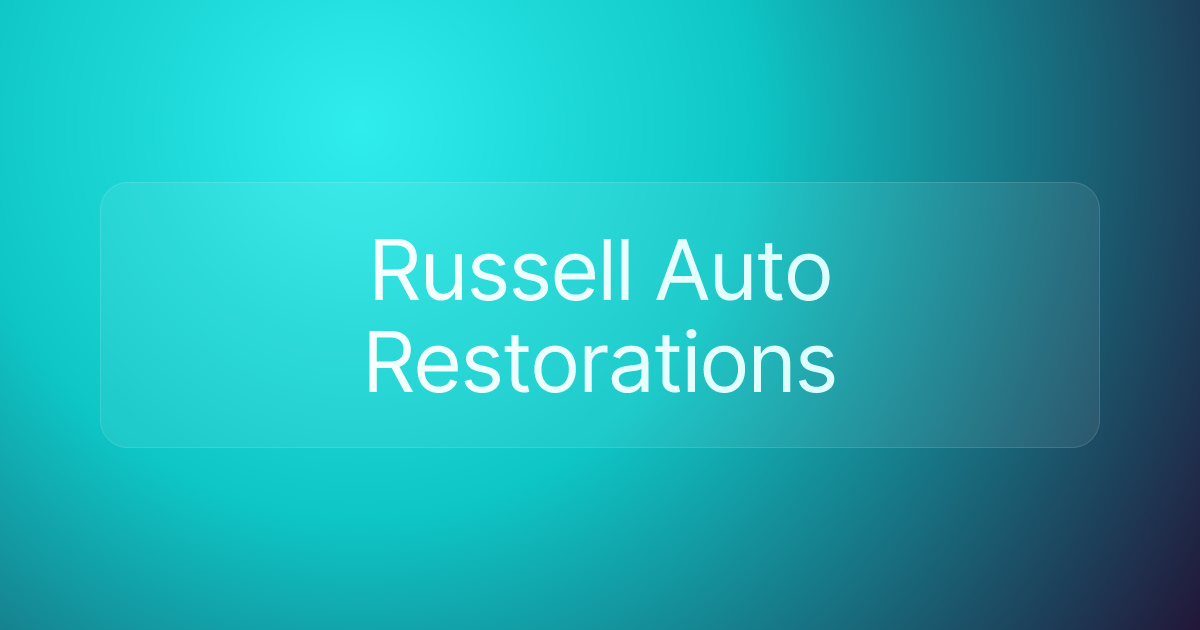 Russell Auto Restorations