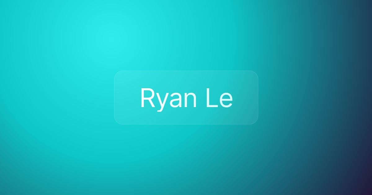 Ryan Le