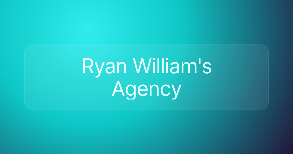 Ryan William's Agency