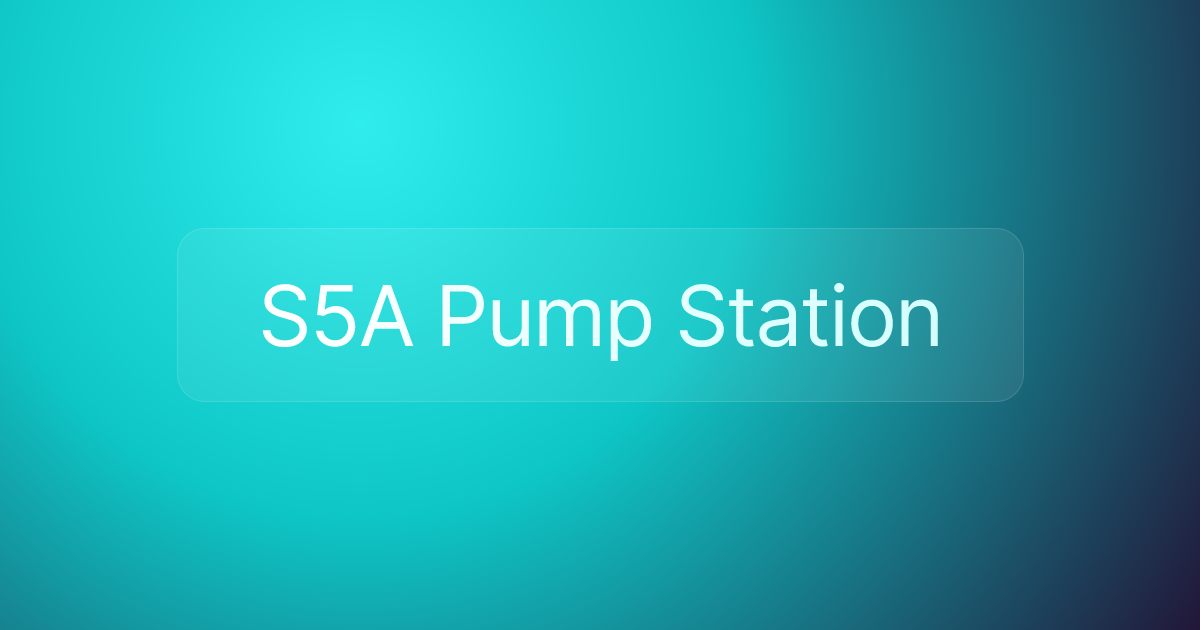 S5A Pump Station