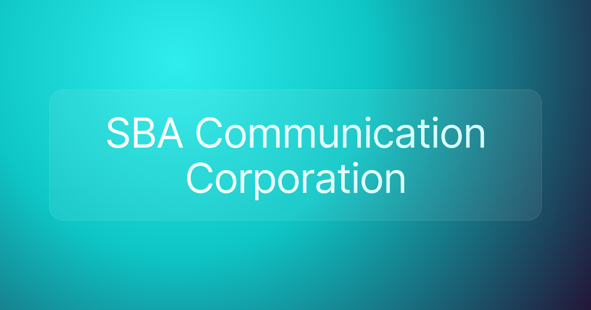 SBA Communication Corporation