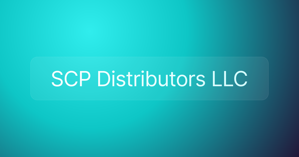 SCP Distributors LLC