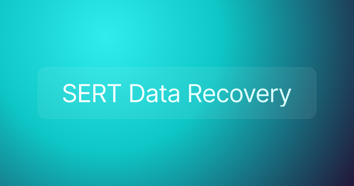 SERT Data Recovery