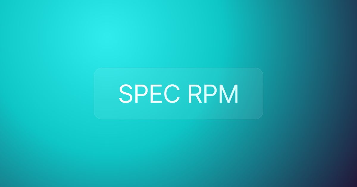 SPEC RPM