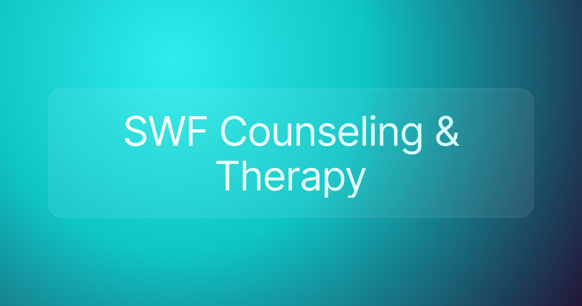 SWF Counseling & Therapy
