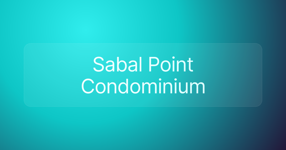 Sabal Point Condominium