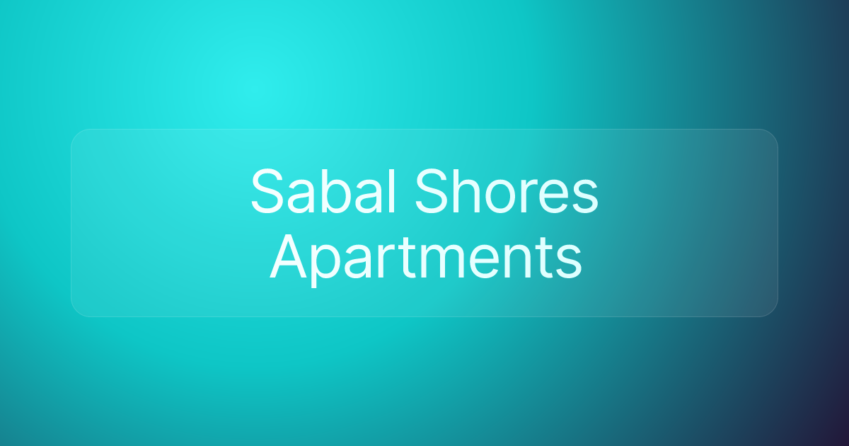 Sabal Shores Apartments