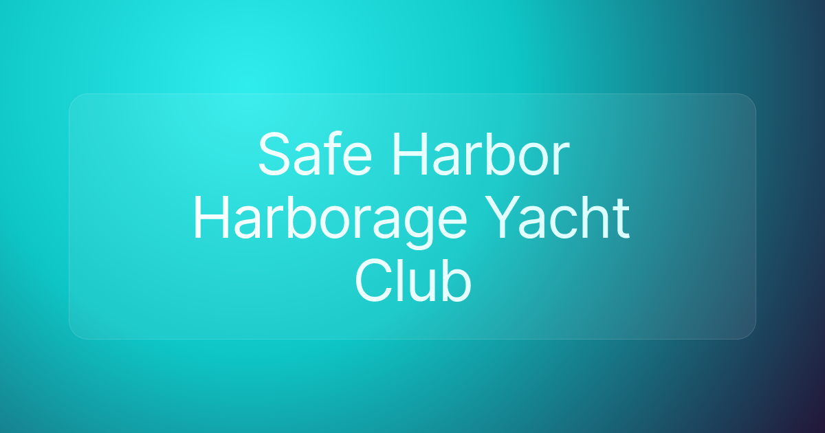 Safe Harbor Harborage Yacht Club