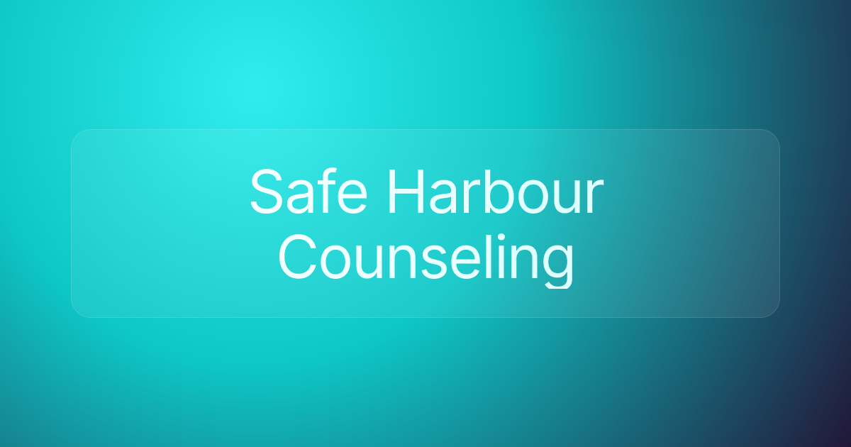 Safe Harbour Counseling