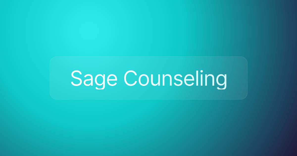 Sage Counseling