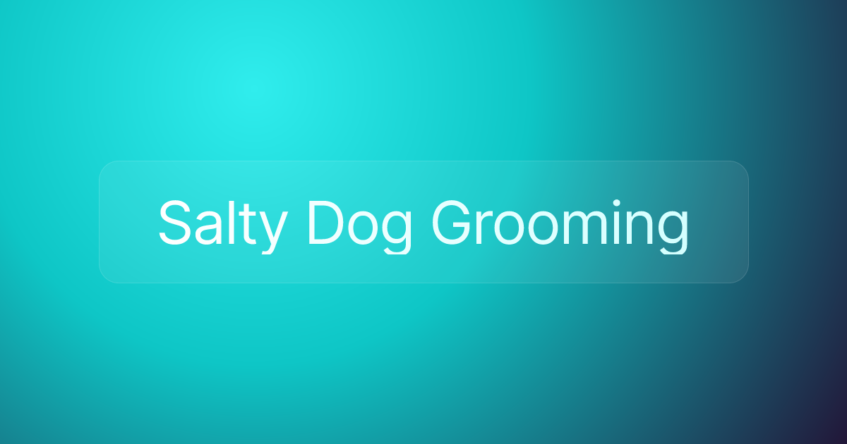 Salty Dog Grooming