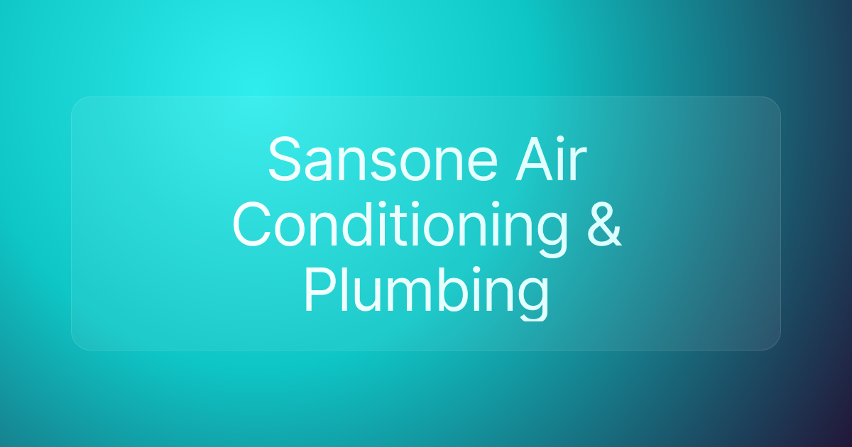 Sansone Air Conditioning & Plumbing