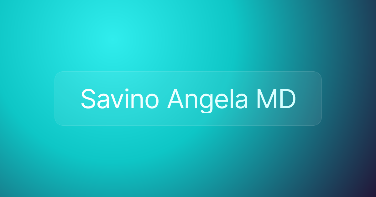 Savino Angela MD