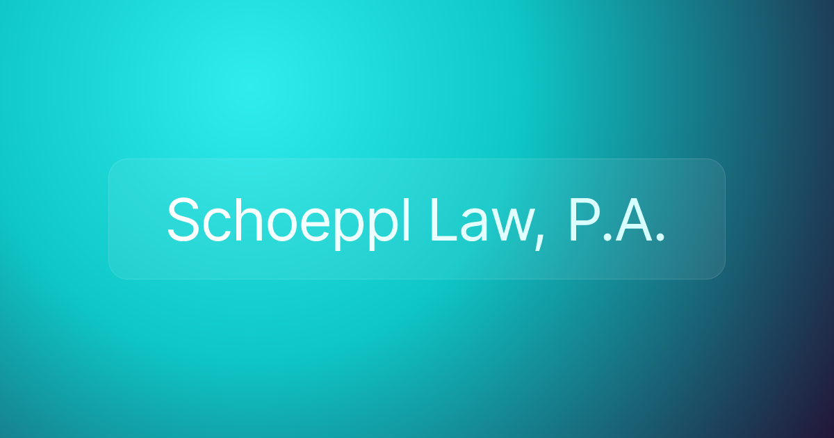 Schoeppl Law, P.A.
