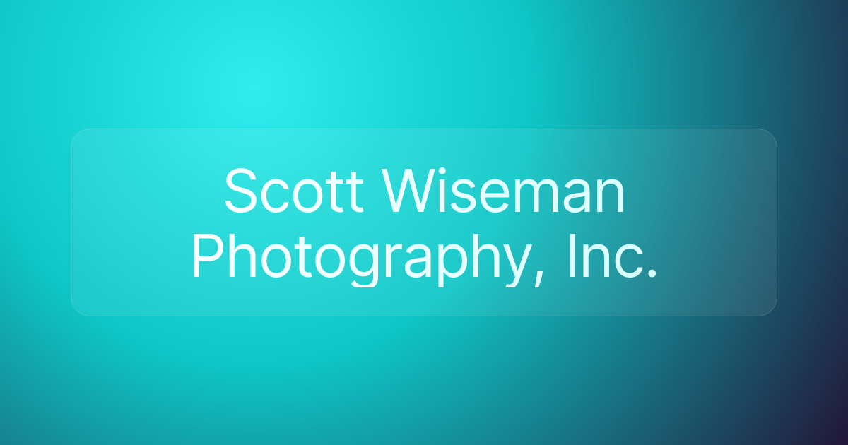 Scott Wiseman Photography, Inc.