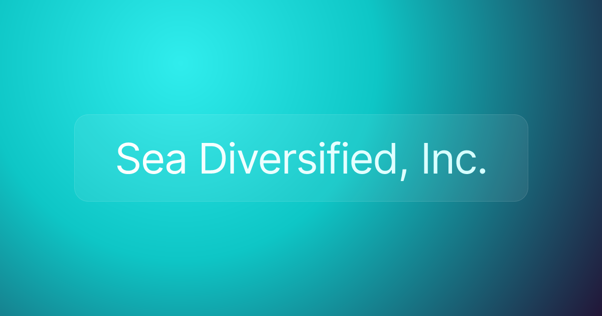Sea Diversified, Inc.