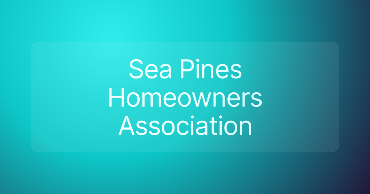 Sea Pines Homeowners Association