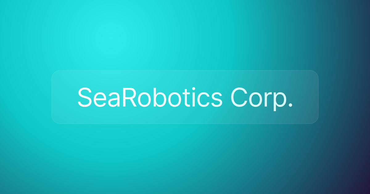 SeaRobotics Corp.
