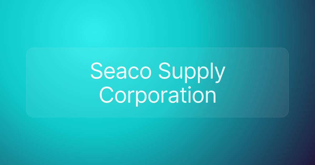 Seaco Supply Corporation