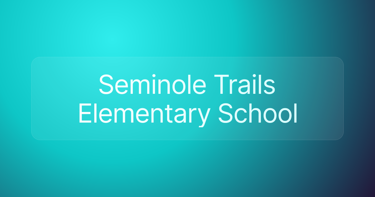 Seminole Trails Elementary School