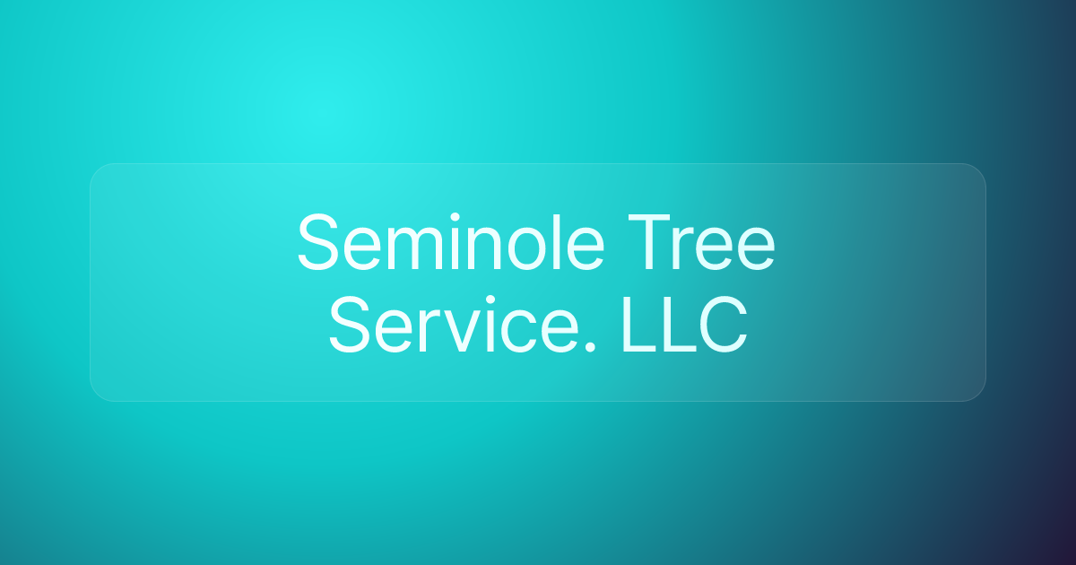 Seminole Tree Service. LLC