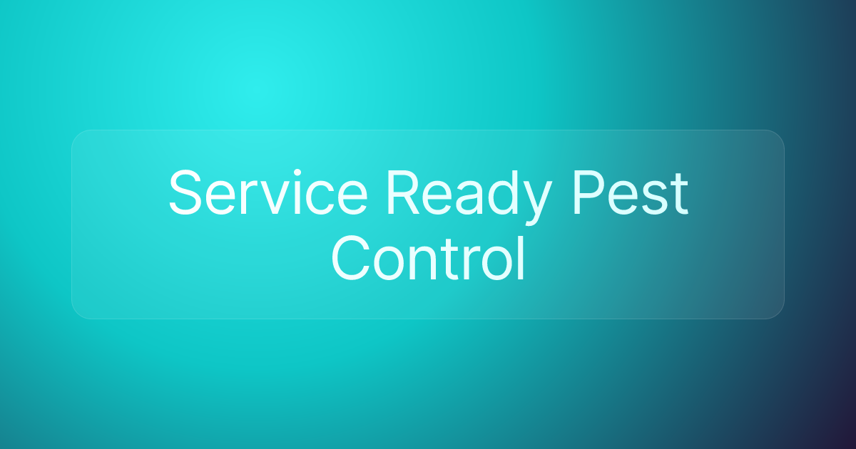 Service Ready Pest Control