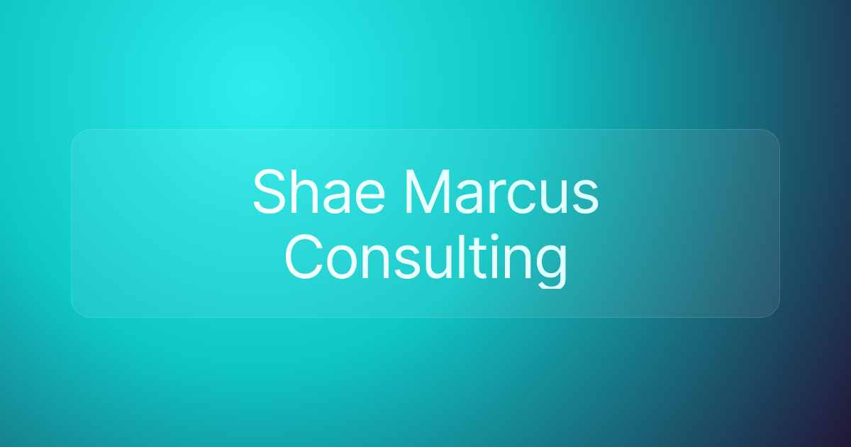 Shae Marcus Consulting