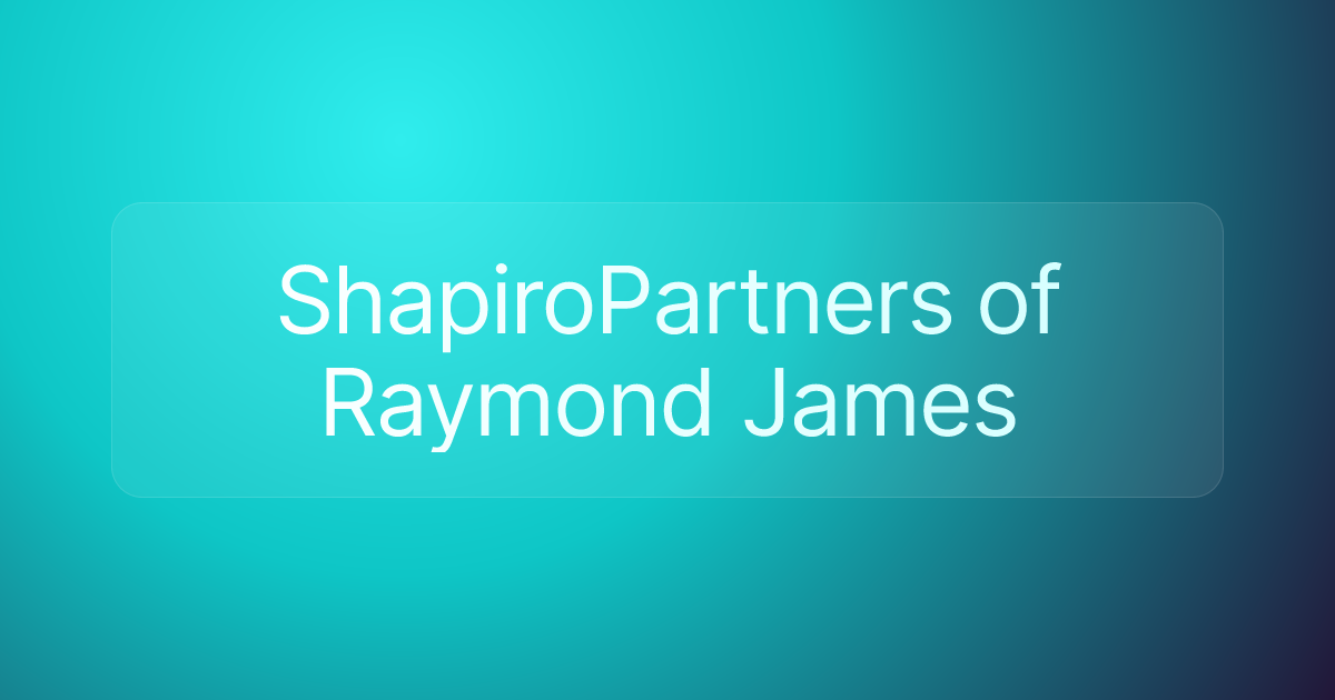 ShapiroPartners of Raymond James