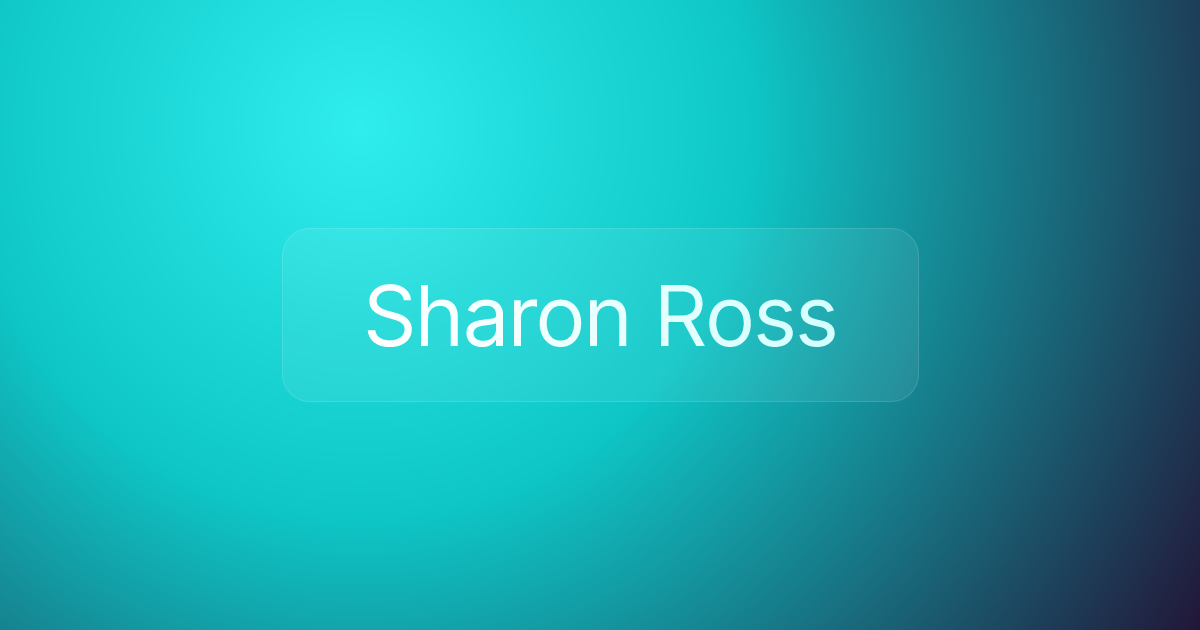 Sharon Ross