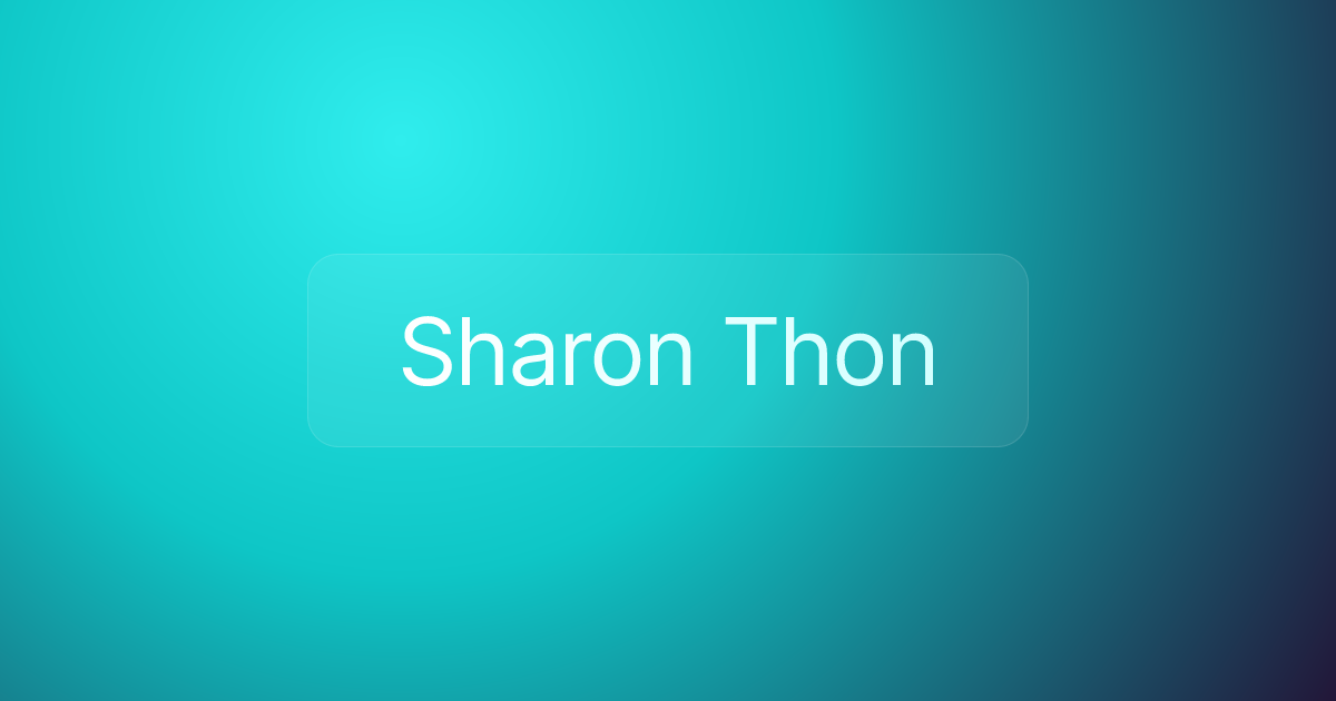 Sharon Thon