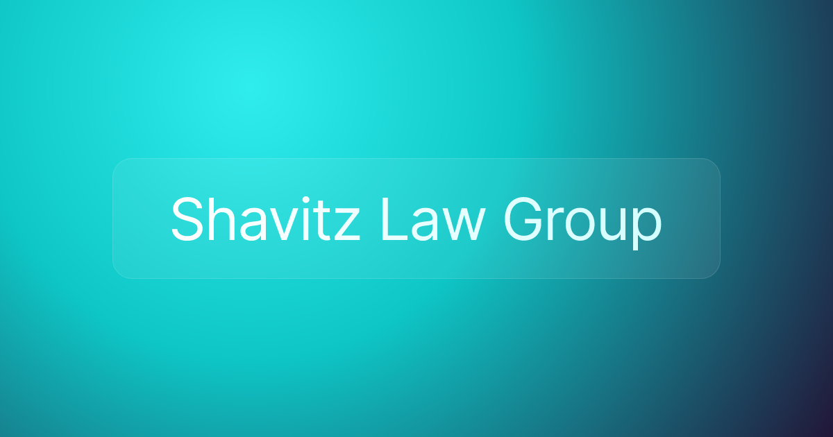 Shavitz Law Group