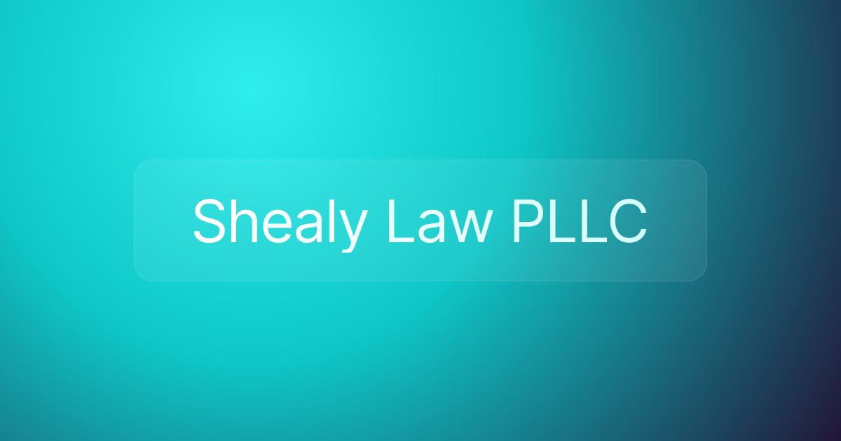 Shealy Law PLLC