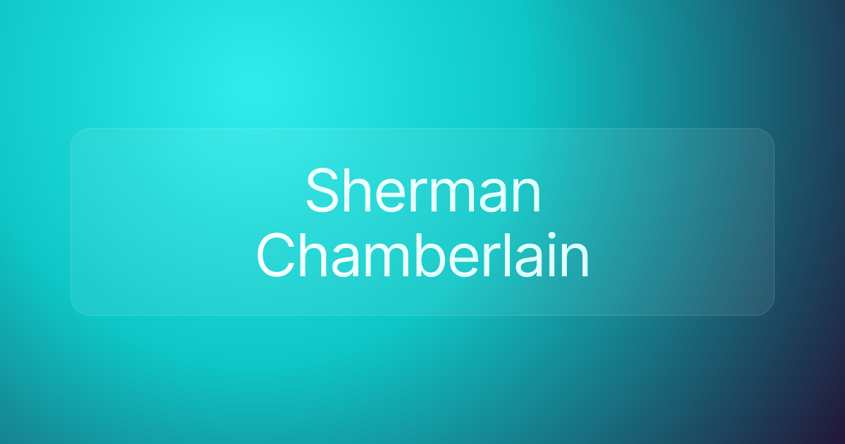 Sherman Chamberlain