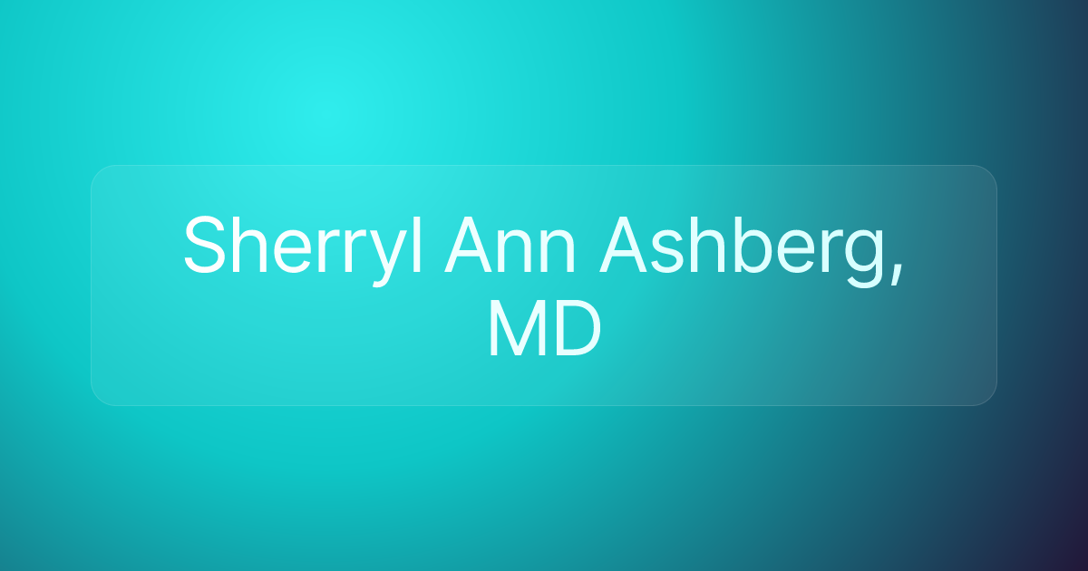 Sherryl Ann Ashberg, MD