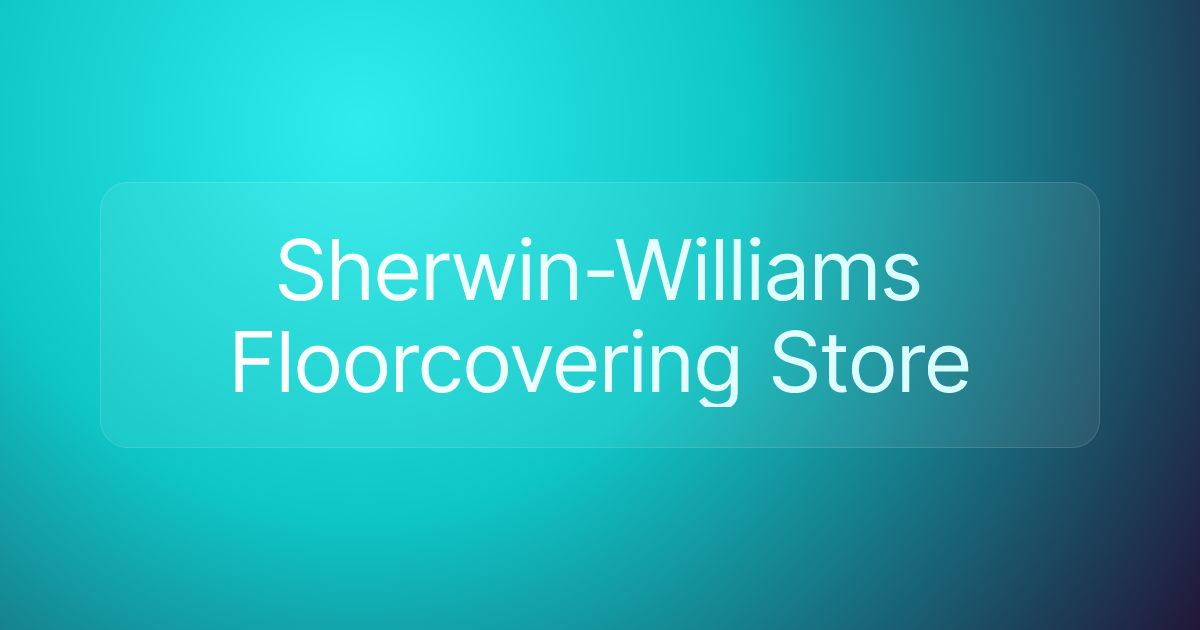 Sherwin-Williams Floorcovering Store