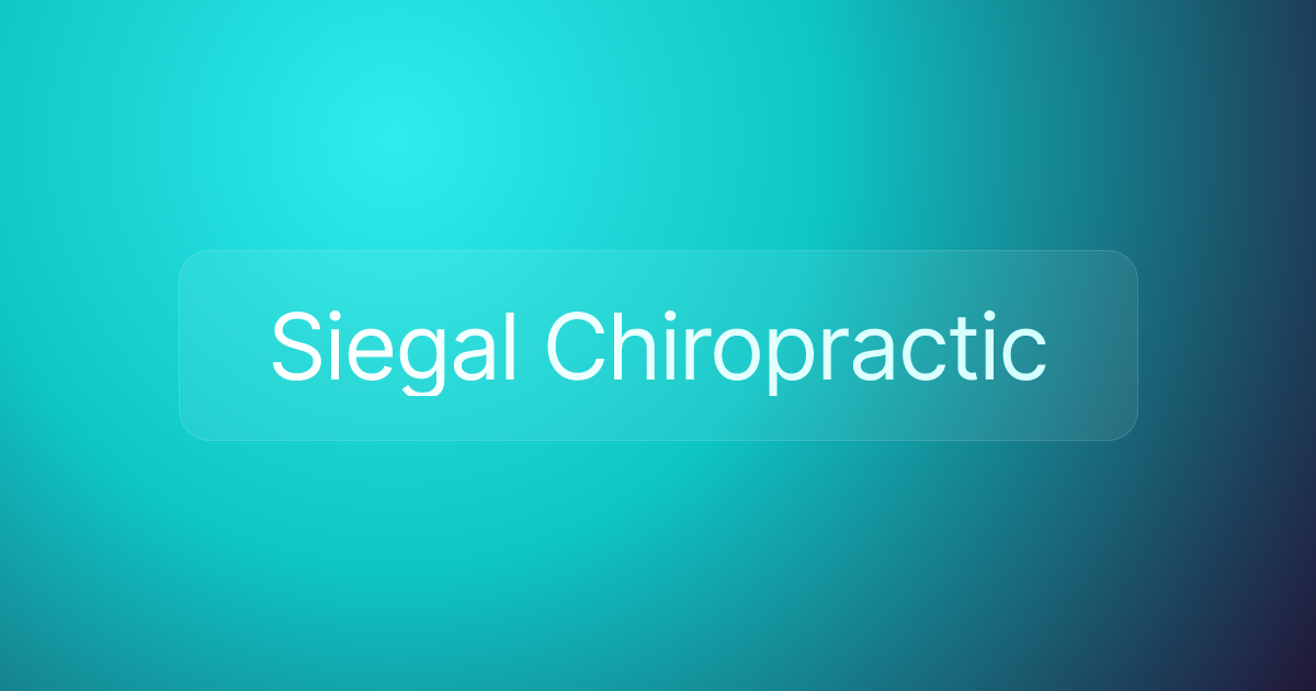 Siegal Chiropractic