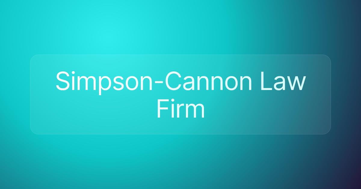 Simpson-Cannon Law Firm