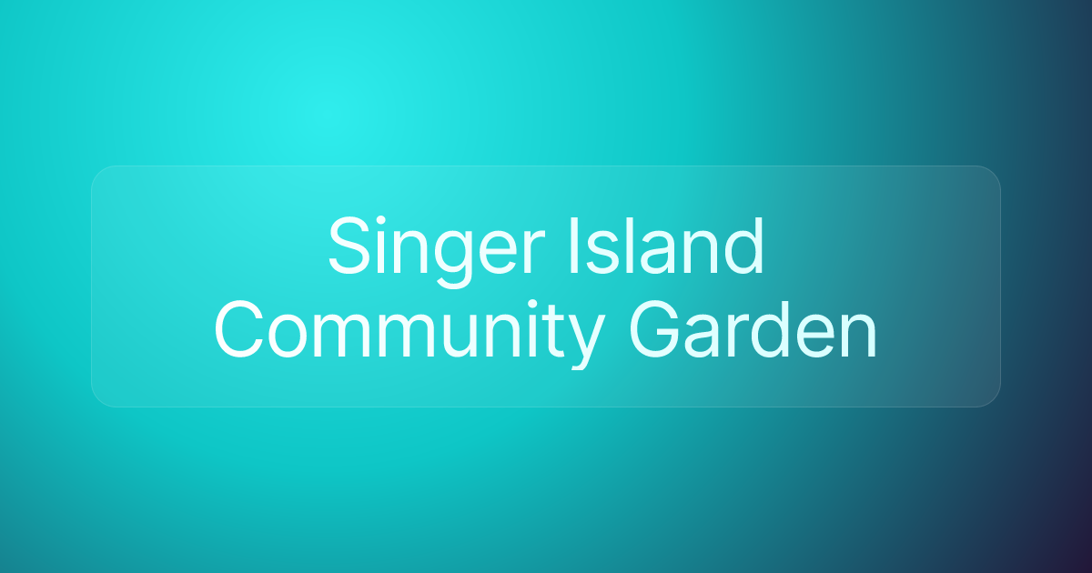 Singer Island Community Garden