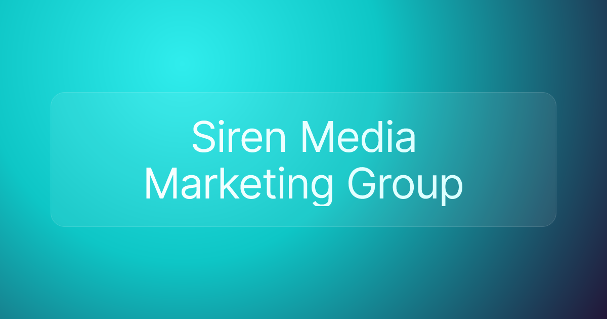 Siren Media Marketing Group