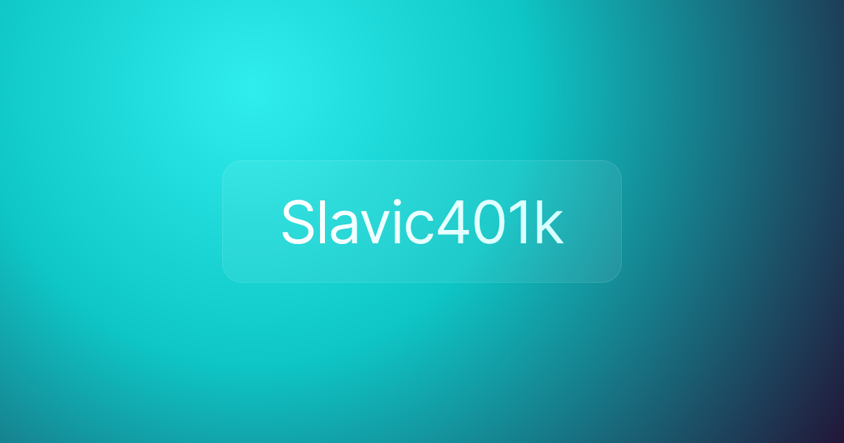 Slavic401k