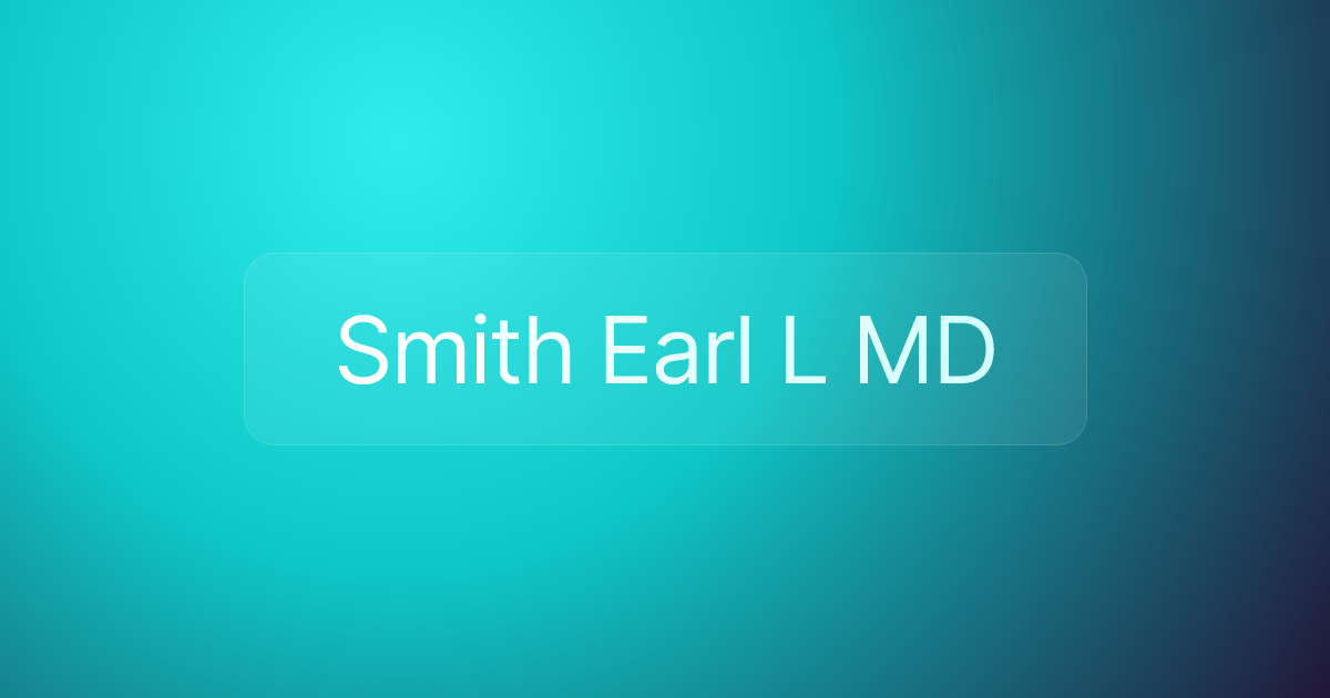 Smith Earl L MD