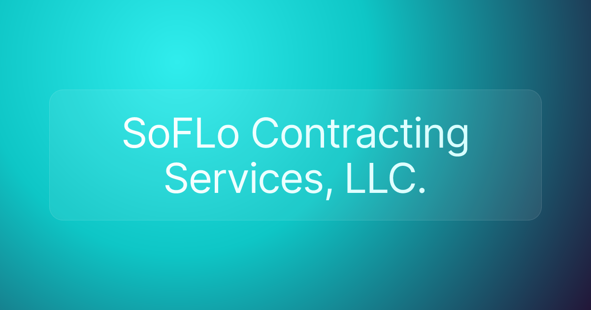 SoFLo Contracting Services, LLC.