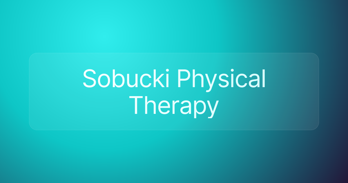 Sobucki Physical Therapy