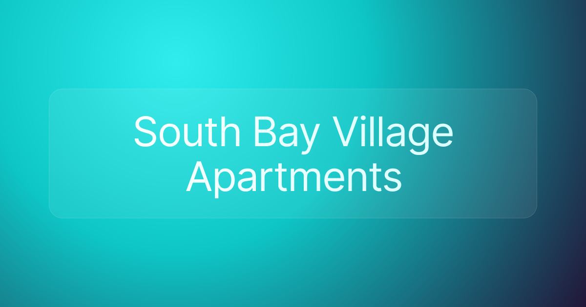 South Bay Village Apartments