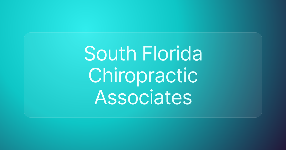 South Florida Chiropractic Associates