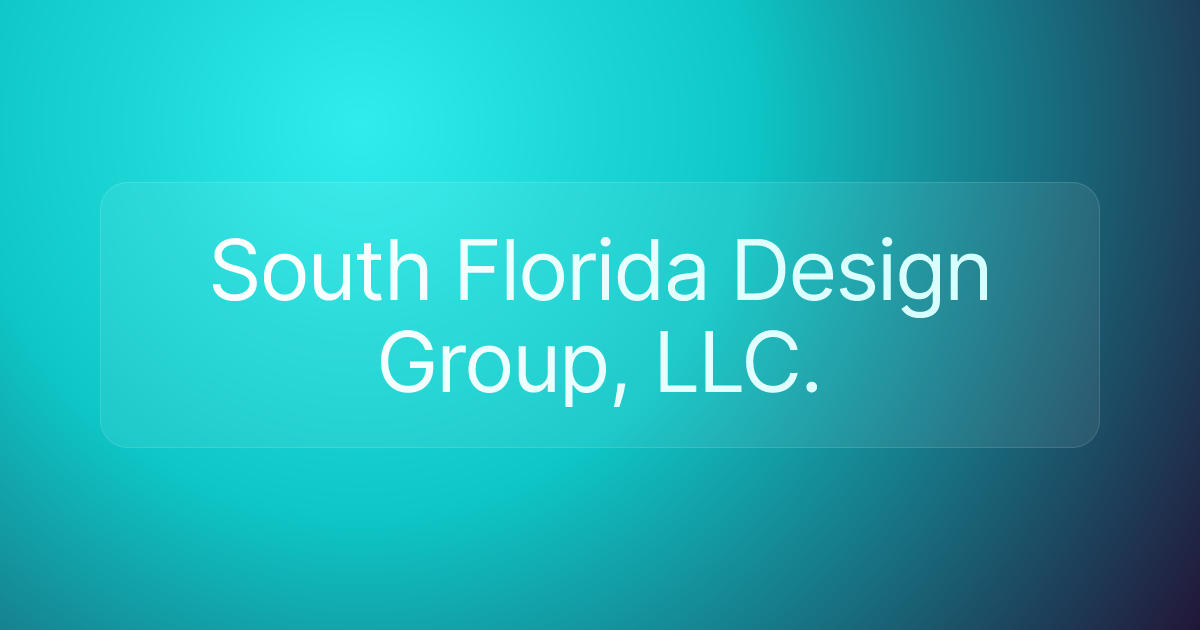 South Florida Design Group, LLC.