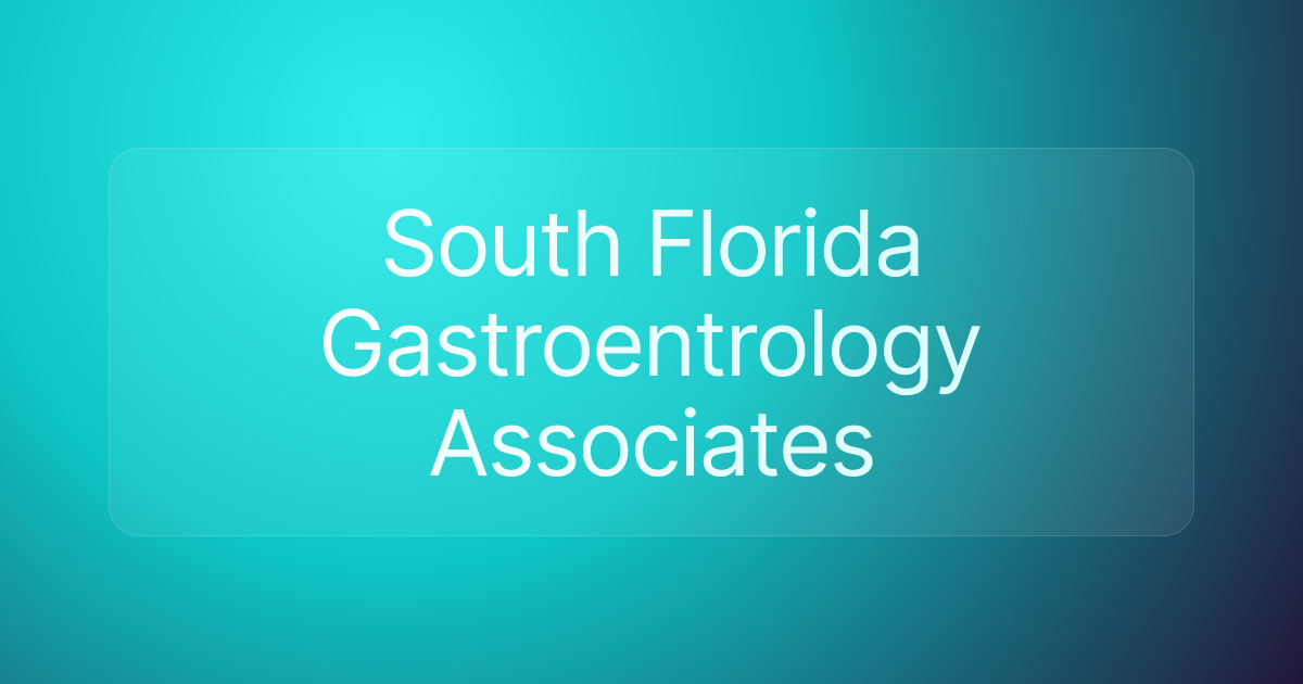 South Florida Gastroentrology Associates