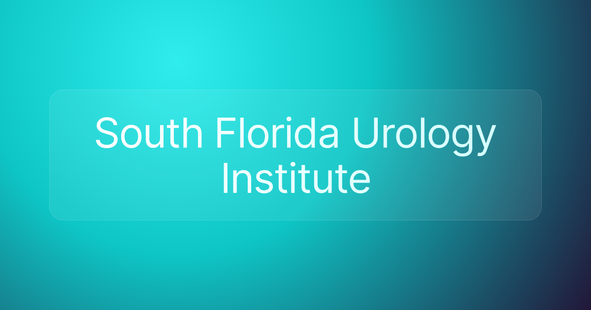 South Florida Urology Institute