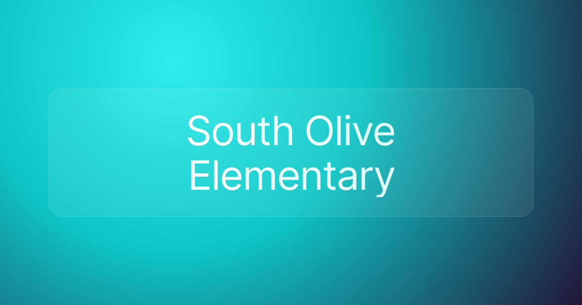 South Olive Elementary