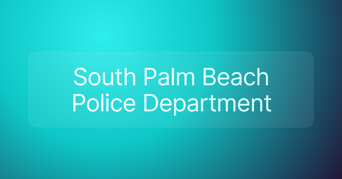 South Palm Beach Police Department